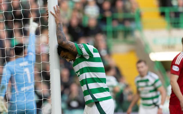 Adam Idah's reaction says it all after a good chance.