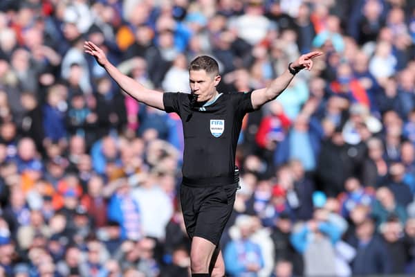 Referee David Dickinson will take charge of Motherwell v Celtic this weekend (Pic: GETTY)