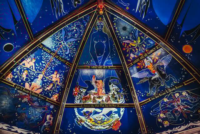 Glasgow has the largest public artwork in Scotland. Alasdair Gray's incredible Celestial Ceiling is an absolute sight to behold.