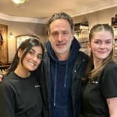 The Walking Dead star Andrew Lincoln was spotted dining in the Glasgow City Centre Restaurant, The Bucket List