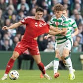 How many Celtic and Aberdeen players make the Scottish Premiership team of the season, so far? Cr: SNS Group.