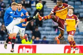 Tawanda Maswanhise in action vs Rangers