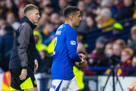 Rangers captain James Tavernier was subbed after 65 minutes of the Premier Sports Cup final win over Motherwell at Hampden. (Photo by Alan Harvey / SNS Group)