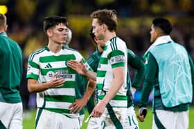 Celtic's Alex Valle and Alistair Johnston. (Photo by Craig Williamson / SNS Group)