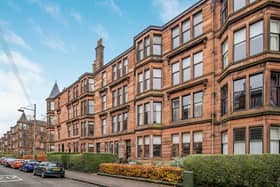 The front of the property on Falkland Street in Hyndland. 