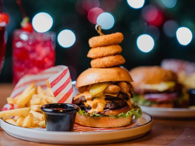 The Christmas burger from TGI Fridays