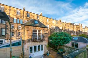 The front of the property on Westbourne Gardens Lane in Hyndland. 