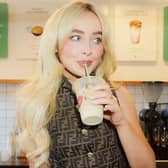 An advertisement Sabrina Carpenter did for Blank Street coffee over in America - Blank Street will soon open in Glasgow.