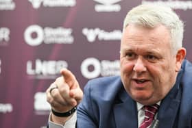 Hearts chief executive Andrew McKinlay during a press conference following the Hearts agm at Tynecastle.