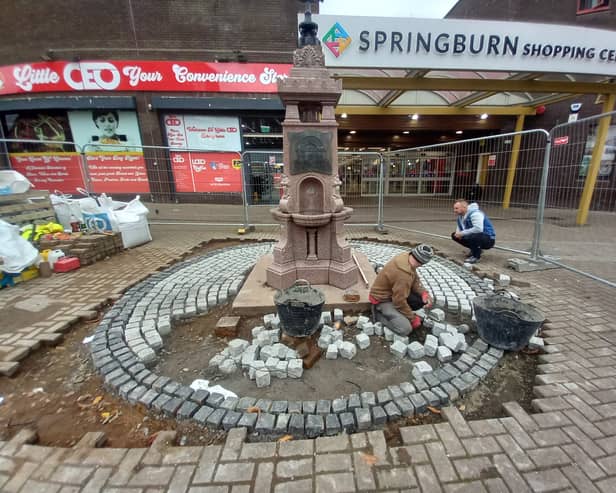 The restoration work has seen the monument returned to its former glory