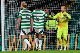 Kasper Schmeichel is hailed by his defenders after an excellent performance for Celtic.
