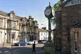The Paterson Memorial Clock on Union Street before it was damaged. Picture: Google Maps
