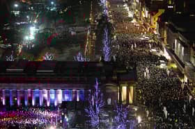 Revellers pack into Edinburgh city centre for the Hogmanay Street Party
