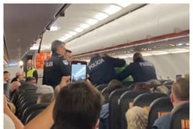 An easyJet flight from Morocco to Glasgow was forced to divert to kick a “drunken” man off the plane. (Photo: Pavla Velickova on Facebook)