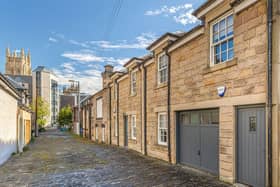 The front of the property on Park Terrace East Lane in Glasgow's West End. 