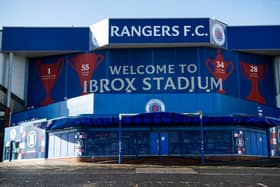 A general view of Ibrox Stadium. (Photo by Paul Byars / SNS Group)