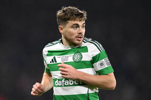Celtic winger James Forrest left Hampden Park on crutches last weekend