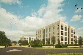 CGI of proposed affordable residential development at Ravenscraig