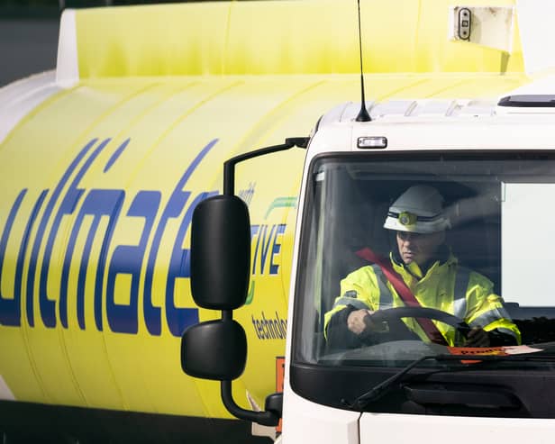 A fuel tanker lorry being driven into the BP Plc fuel terminal in Hemel Hempstead in 2021 (Photo: Dan Kitwood/Getty Images)
