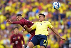 Colombia's Kevin Mantilla (R) is a January transfer target for Rangers