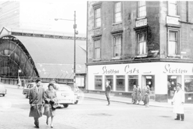The Station Cafe pictured on the corner of Bath Street and Dundas Street in 1963. 
