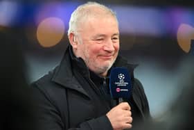 Ally McCoist OBE, Scottish former professional footballer and current television pundit, presents with TNT Sports prior to the UEFA Champions League 2024/25 League Phase MD3 match between Aston Villa FC and Bologna FC 1909 at Villa Park on October 22, 2024 in Birmingham, England.