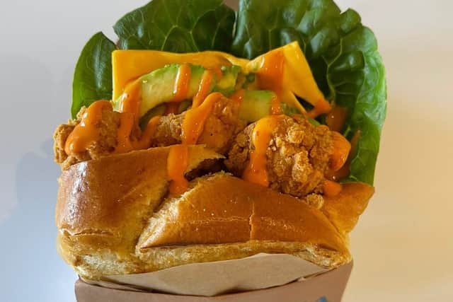 One of the sandwiches on offer from Toast Tea