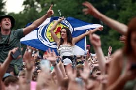 Scottish fans of Tom Grennan enjoying his performance during Trnsmt 2024.