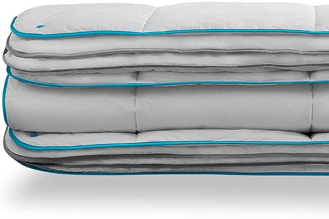 With both layers combined, it's incredibly thick - but not as heavy as you might expect
