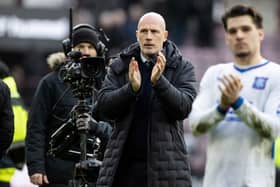 Rangers manager Philippe Clement at full time after the 3-1 victory over Hearts at Tynecastle. (Photo by Alan Harvey / SNS Group)