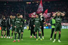 Celtic players looks rejected after the Champions League elimination 
