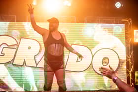 Grado is one of several Glasgow wrestlers set to take the stage next month in Glasgow City Chambers Banqueting Hall