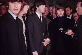 The Beatles in 1965 at the Odeon Cinema Renfield Street in Glasgow.