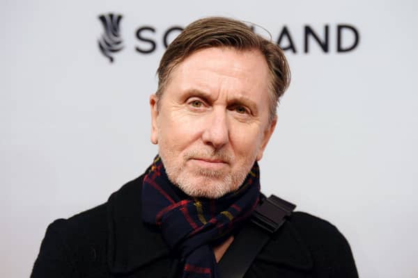 Tim Roth on the red carpet. He said he had a wonderful  experience filming in the Highlands. It reminded him of filming Rob Roy, but with less midges this time. 