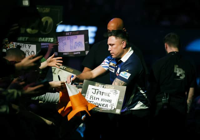Gerwyn Price during the 2025 Premier League darts