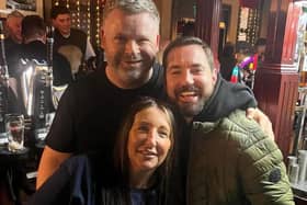 Martin Compston was spotted enjoying a few pints at The Press Bar in Glasgow in March 2024.