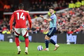 Kieran Tierney played the full second half in Arsenal's 0-0 draw with Nottingham Forest.