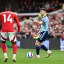 Kieran Tierney played the full second half in Arsenal's 0-0 draw with Nottingham Forest.