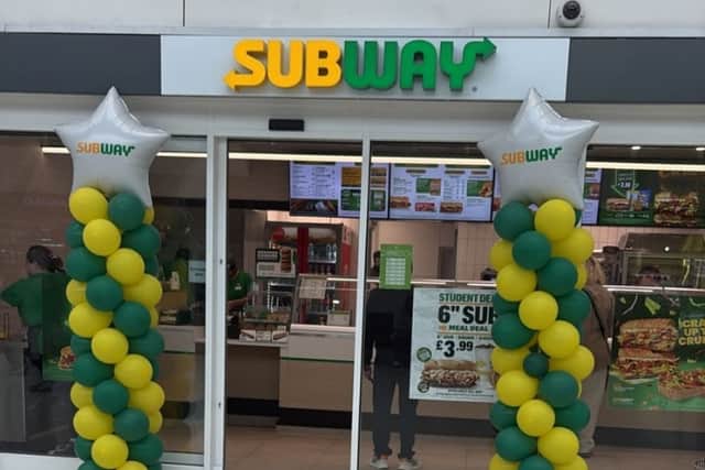 The brand new Subway shop open in Glasgow's Buchanan Bus Station this week.
