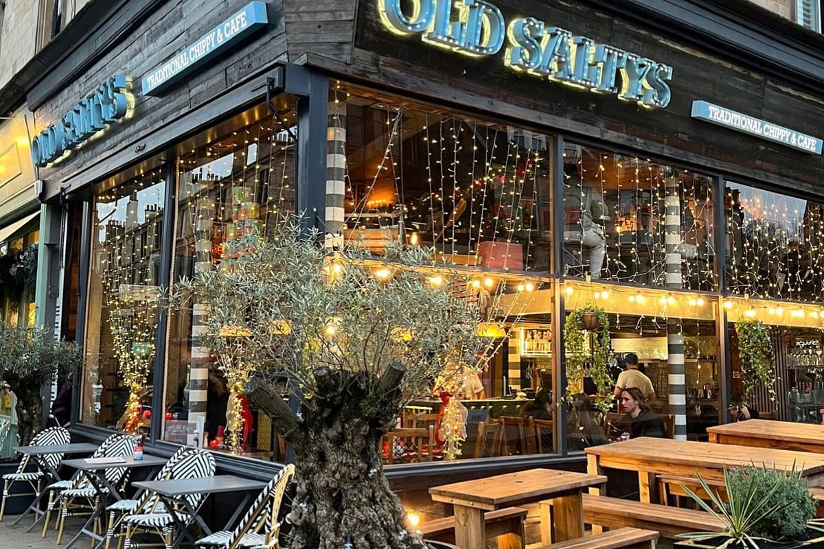 Glasgow's Old Salty's serves fish and chips with a twist