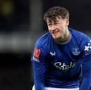 Nathan Patterson during his only Everton start of the season in the 2-0 win over Peterborough in the FA Cup. 