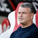 Antwerp's Dutch head coach Andries Ulderink looks on prior to the Belgian Pro League clash against KAA Gent