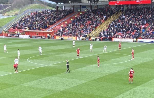 Motherwell faced Aberdeen up north