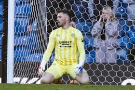 Jack Butland made a clanger for the opening Hibs goal.