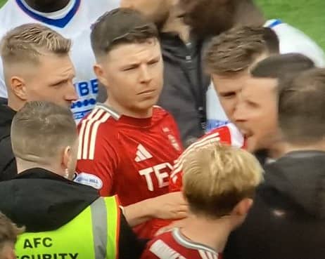 Things got heated between Aberdeen and Rangers