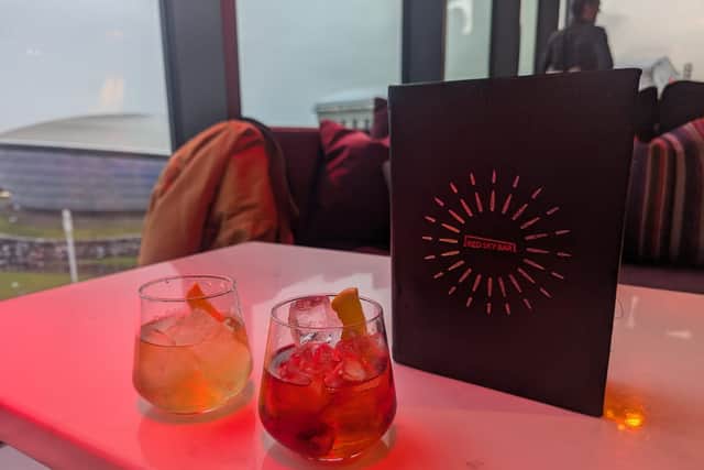 The bar boasts a brilliant range of drinks