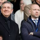 US Health tycoon and prospective Rangers investor Andrew Cavenagh (left) and Gretar Steinsson during the recent Old Firm match at Celtic Park.  (Photo by Alan Harvey / SNS Group)