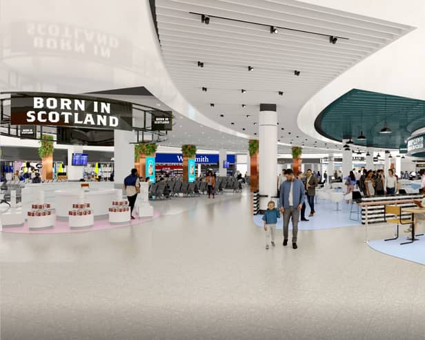 A conceptual design of the Glasgow Airport upgrade. Image: AGS Airports