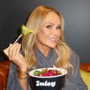 Media personality and actress Amanda Holden was spotted enjoying greens at Juicy on Byres Road. 