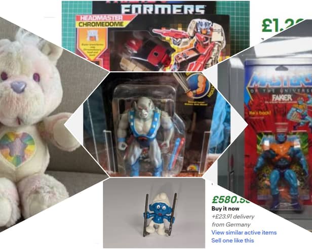 These are some of the most valuable toys from the 1980s, based on recent sold prices on eBay